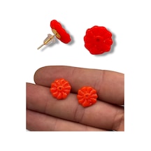 Boncuk Ay Küpe Şık Hediye Model 988114 Çok Renkli