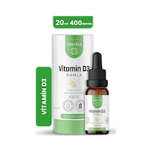 D3 Vitamini Damla Çocuklar İçin 400 Iu Kids D Vitamini Takviyesi - Zeytinyağlı Şekersiz Takviye Edici Gıda 20 Ml 400 Damla