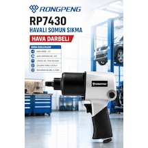 Hava Darbeli Somun Sıkma 570 Nm Tork Güç 6.3 Bar 7430 Germany Pro Seri Sanayi Tipi