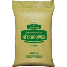 Gübretaş Nitropower Bitki Besini Üre Amonyum Sulfat Demir Suda Çözünür Kükürt %33 Azot Gübresi 50 KG