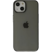 Apple İphone Uyumlu 14 Plus Kılıf Pc Sert Şeffaf Kapak - Siyah Çok Renkli