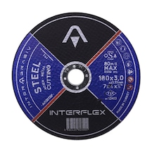 Interflex Metal Taşlama Kesici Taş Disk 180X3 Düz N11.1716