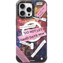 İphone 16 Pro Max Uyumlu Kılıf Magsafe Şarj Özellikli Youngkit A-city Serisi Kapak Pembe