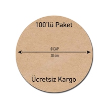 30 Cm Çap 3 Mm Ham Mdf 100'Lü Paket Duralit Daire Plaka Supla