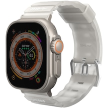 Watch 7 Akıllı Saat Kordonu 45mm New Shokku Silikon Strap Kayış Beyaz Beyaz