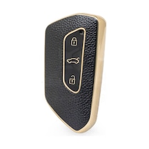 Gma Keys Lüx Volkswagen Skoda Seat Golf 8 Cupra Formentar Yeni Nesil Anahtar Kılıfı Siyah Gold 1.ci Kalite