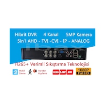 5 Mp H265 4 Kanal Kayıt Cihazı