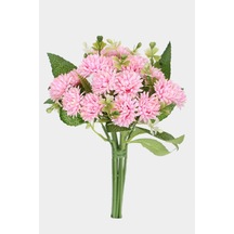 Yapay Çiçek Deposu Yapay 18li Mini Kartanesi Demeti 25 Cm Pembe