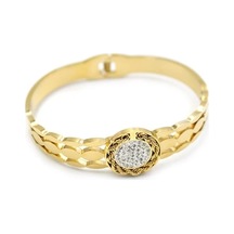 Örgü Bilezik - Altın Çok Renkli