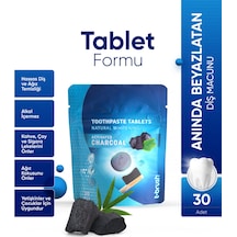 Tbrush Beyazlatıcı Aktif Karbonlu Diş Macunu Tableti - Doğal Beyazlatma 30 Tablet