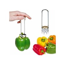 Paslanmaz Dolma Biber Oyacağı Oyma Bıçağı Metal Oyacak Aparat Gümüş Diğer