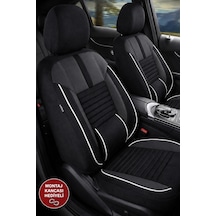 Skoda Superb Shadow Beyaz Tay Tüyü Oto Koltuk Kılıfı Tam Set-kolay Montaj-terletmez-ortopedik 2001-2006