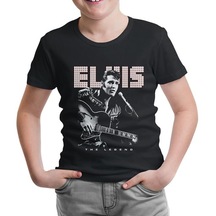 Elvis Presley - The Legend Siyah Çocuk Tshirt