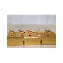1 Adet Mineli Metal Alaatın Lambası 6 Cm Boyunda Mineli Metal Tasarım, Dekoratif Aksesuar, Enameled Aladdin Lamp
