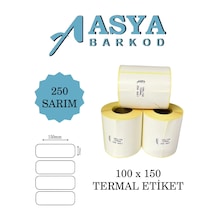Etiket - Termal Etiket 100x150 250 Sarım 1 Rulo 150x100 Etiket - Termal Etiket 100x150 250 Sarım 1 Rulo 150x100