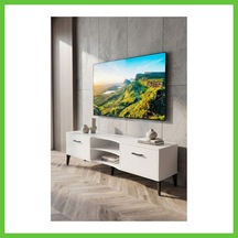 Bezos Vera Tv Sehpası Suntalam Beyaz 160x35 Cm Dmc