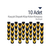 Kauçuk Otopark Köşe Kolon Koruyucu (Eko-Köşeli) Onlu Set (534230903)