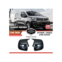 Peugeot Partner 2019 Sonrası Uyumlu Batman Yarasa Ayna Kapağı Piano Black Abs Plastik Sağ Sol Takım 00 Şüscaroto Aksesuar