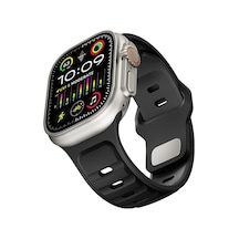 Apple Watch Ultra 49mm Uyumlu Silikon Kordon - Esnek Ve Dayanıklı Akıllı Saat Kayışı Ayarlanabilir, Konforlu Ve Şık Tasarım Çok Renkli
