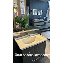 Turkuaz Seramik Cerastyle Kapadokya 80 x 48 CM Etajerli Lavabo