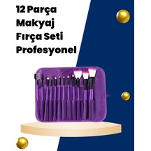 Profesyonel Makyaj Uygulamalarına Özel 12 Parça Kompakt Ve Hafif Makyaj Fırça Seti