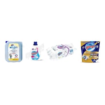 Bingo Çamaşır Suyu 4 Lt + Sıvı Deterjan Amber 2600 Ml + Yüzey Tem.havlusu 96'lı +bulaşık Tableti 40'lı4'lü Set Diğer