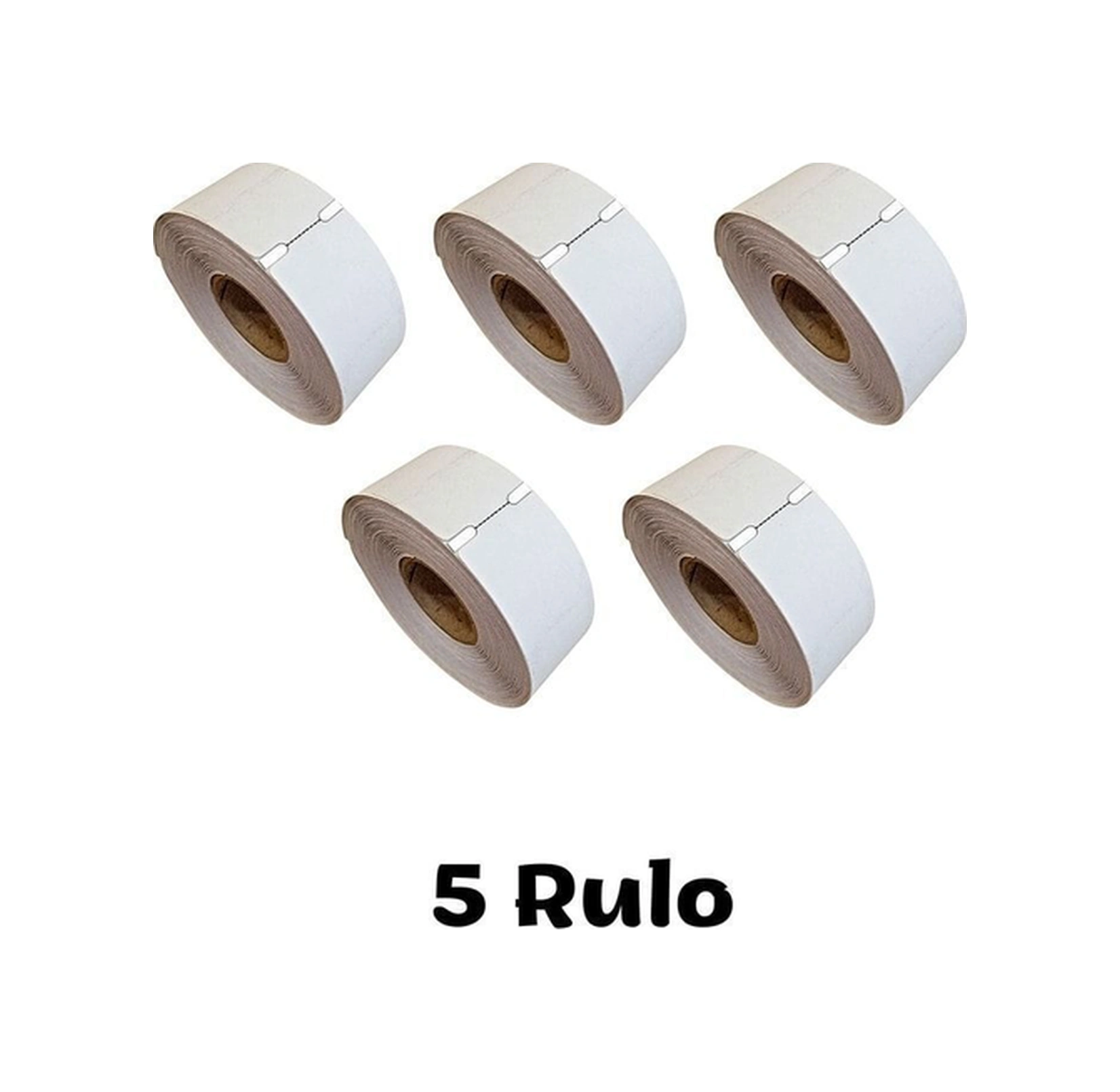 100x38 Mm Termal Barkod Etiketi "yandan Çentikli" Termal Karton Raf Etiketi 1 Rulo 350 Adet