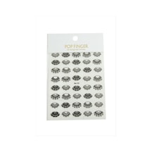 Desenli - 797 - Tattoo Dövme Sticker - Spt-gld - - Beyaz