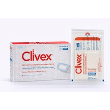 Clivex Şeffaf Pu Hazır Pansuman Örtüsü, Steril, Hipoalerjenik, Su Geçirmez, 4 Ölçü Seçeneği, 25 Adetli Kutuda