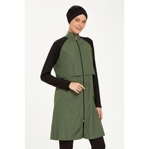 Adasea Reglan Kol Tam Kapalı Tesettür Mayo Debbıe 1405 Haki Haki Yeşil Haki Yeşili