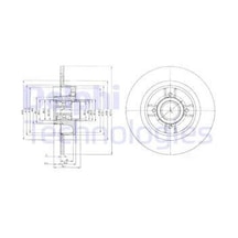 Delphı Bg9029rs Arka Fren Dısk Aynası Dıskı Renault Megane I Scenıc Iı 1.4 / 1.6 / 1.8 / 1.9 / 2.0 Abslı Rulmanlı