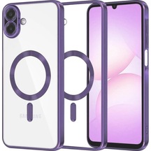 Samsung Uyumlu Galaxy A07 4g Kross Magneticsafe Kapak Mor