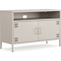 Pera Tv Ünitesi, Tv Dolabı,2 Kapaklı, Açık Raflı 100,50 X 40 X 64,50 Cm Bej