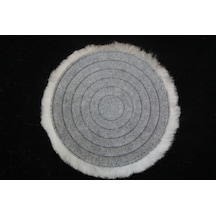 Obey Doğal Kuzu Postu Polisaj Keçesi (160 Mm - Beyaz)