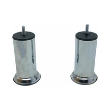 İbico Tombul Koltuk Baza Ayak 12cm 90-1013-2-01 M8 İnce Vidalı Krom - 10'li Paket Diğer