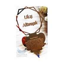 Kişiye Özel Ayetli Pleksi Oto Dikiz Ayna Süsü (414099180)