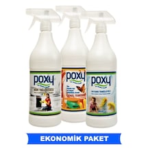 Poxy Temizlik Ürünü Kampanya Paketi 3 x 1 L