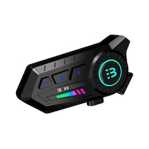 X3 Motor Kask Kulaklık Rgb Modlu Su Geçirmez 5.3 Bluetooth Intercom