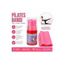 Pilates Bandı Direnç Lastiği Pembe Yoga Egzersiz Fitness Esneme Bandı Kutulu