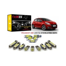 Peugeot 208 LED İç Aydınlatma Ampul Seti FEMEX Parlak Beyaz