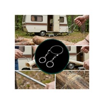 Mucit Home Taşınabilir Mini Zincir Cep Testeresi Dişli Tel Ahşap Plastik Metal Kesici Kampta Karavanda