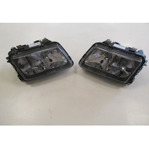Audı A3 97/00 Modifiye Far Lambası Sağ/sol Set 2 Parça Elektrikli/manuel Siyah H7/h1 Tyc - Diğer Oto Elektrik