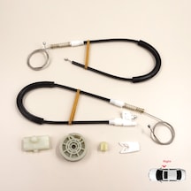 Sağ Kapı Cam Kriko Seti Renault Megane Mk1 Coupe 1996-2003 İçin