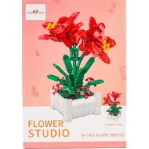 Toys E Toys Flower Studio Barbados Zambağı Çiçek Yapı Blok Seti 565 Parça 9107a