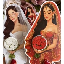 Evren Hediyelik -hem Kına Gecesi-hem Nikah İkili Takım-100 Adet