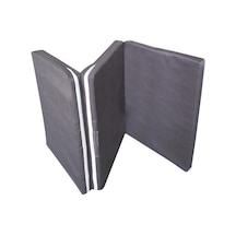 Viphomeconceptltd Katlanır Yer Yatağı Sünger Yatak Gri 80X180 Cm-7 Cm Tek Kişilik