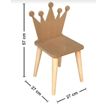 Boyanabilir Ahşap Mdf Çocuk Oyun Aktivite Sandalyesi Ahşap