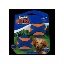 Ultra Squeaker Sesli Köpek Oyun Topu 2'li Paket Orta Boy
