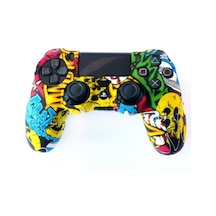 Playstation 4 Desenli Kol Koruyucu Silikon Kılıf 8p4