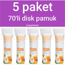 İpek Nilüsi Makyaj Pamuğu Disk Temizleme Pedi 5 x 70'li